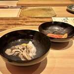 温石 - 椀　焼津で取れた甘鯛としめじ　蓋を返した景色がまた格別♡