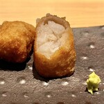 温石 - 太刀魚の美味しさは勿論、蓮根で巻いてあるという。神技♡