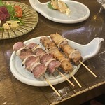 本格焼鳥大名へて - 豚バラ串