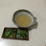 かねひで - お出汁　薬味