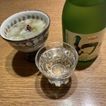 一磋 - 日本酒(幻)とたこわさ