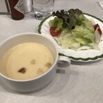 ル・ブラン 銀座店 - サラダ・スープ