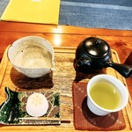 Rafu - 今月のおすすめ 荒茶セット (和)そばまんじゅう