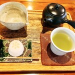 Rafu - 今月のおすすめ 荒茶セット(和) そばまんじゅう