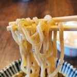 麺や 紡 - ラストつけ汁につけて