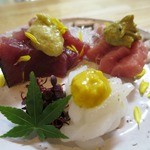 地酒とイタリアン　RISONI - 造り３種盛り合わせ