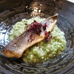 地酒とイタリアン　RISONI - 大葉のリゾット トロホッケ添え