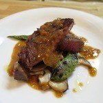 地酒とイタリアン　RISONI - 熊本産（和王）のステーキ マルサラワインソース