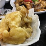 中国料理 頤和園 - エビ、イカ、サカナ、シシトウ、シメジ