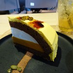 スノーピークカフェ - はかぼちゃのズコットケーキ