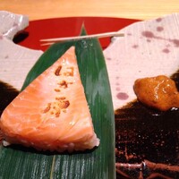 来人喜人　はぎ原 - 鱒寿司。