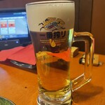 Shinsenna Umino Sachi Washoku Yoshifuku - 乾杯の生ビール