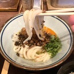 香川 一福 - 汁なし坦々うどんの美味い麺。