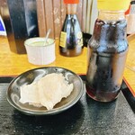 黒田屋 - 豚肉を2枚だけ、ポン酢でいただきますが
※とても間違っていると思う