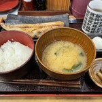 越後屋金四郎 - しまほっけ半身定食1,034円