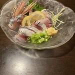 Wasabi - 釣り鰺のお刺身