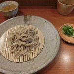 （栃木県益子産の常陸秋そばでの挽きぐるみ 細かい目 ）
          ①