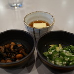 Wisuteria - 煮豆、刻みオクラ、玉子豆腐