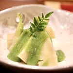 玄水 - 新たけのこの木の芽味噌ソース