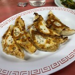 天天,有 - 小ぶりの餃子は、パンチの効いた味付け