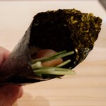 鮨 なんば - 赤貝(山梨)の巻物