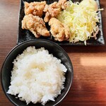 Gansoniku Niku Udon - メニュー:元祖からあげ定食 ¥1,170(税込)