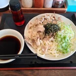 Musashino - 豚肉のつけめん（うどん大盛・６５０円）