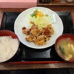 Musashino - 唐揚げ定食（６９０円）