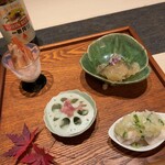 Restaurant 由 - 酔っ払い海老　クラゲ　膾　ネギ鶏