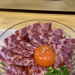 焼肉 無双武蔵 - 生ハラミユッケ