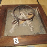 一会庵 - 2013・12　　店内　囲炉裏(火は着いてません)