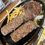 Buronko Biri - がんこハンバーグ＋極選リブロースステーキ