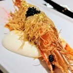 炭和食かなうS - ・強肴：天使の海老マヨ 〜金粉・キャビアのせー