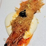 炭和食かなうS - ・強肴：天使の海老マヨ 〜金粉・キャビアのせー