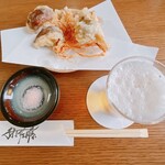 手打 佐藤 - 天ぷらでそば前