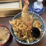 天丼の岩松 - 海鮮丼大盛り