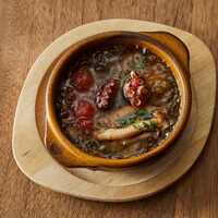 明石の蛸ときのこのアヒージョ