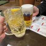 信長 - 先輩合流でカンパーイ！自分2杯目はハイボール大