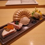 焼き鳥 茂 東桜 - 前菜三種