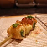 焼き鳥 茂 東桜 - ねぎま
      九条ネギのペーストのせ