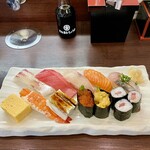 Mawaru Sushi Ichiba - 上にぎり　１９８０円