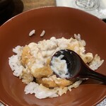 江戸前晋作 - 白子　酢橘で 崩してリゾット風に
