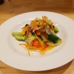 カジュアルフレンチBar 7FUKU - キュウリとアンチョビのレモン和え