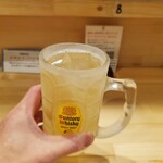 カジュアルフレンチBar 7FUKU - まずはボッチ乾杯。