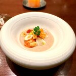 ラ・プリマ・ヴォルタ  - ✽ 菊芋、白子（真鯛）、豆乳
