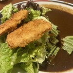 ぼんてん漁港 - わかりづらいけどかつカレー、サラダにチェンジ　　　　　　これでいいんだよ〜