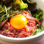 げんかや - 生ハムユッケ