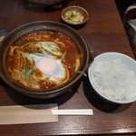 酒と味噌煮込み 味噌煮込罠 - インディアン味噌煮込みうどん 1,050円 ♪