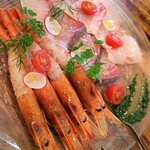 名物産直鮮魚のカルパッチョ