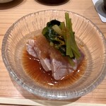 Sushikiyo - ブリしゃぶと、根みつば　　おろしポン酢ブリ北海道産